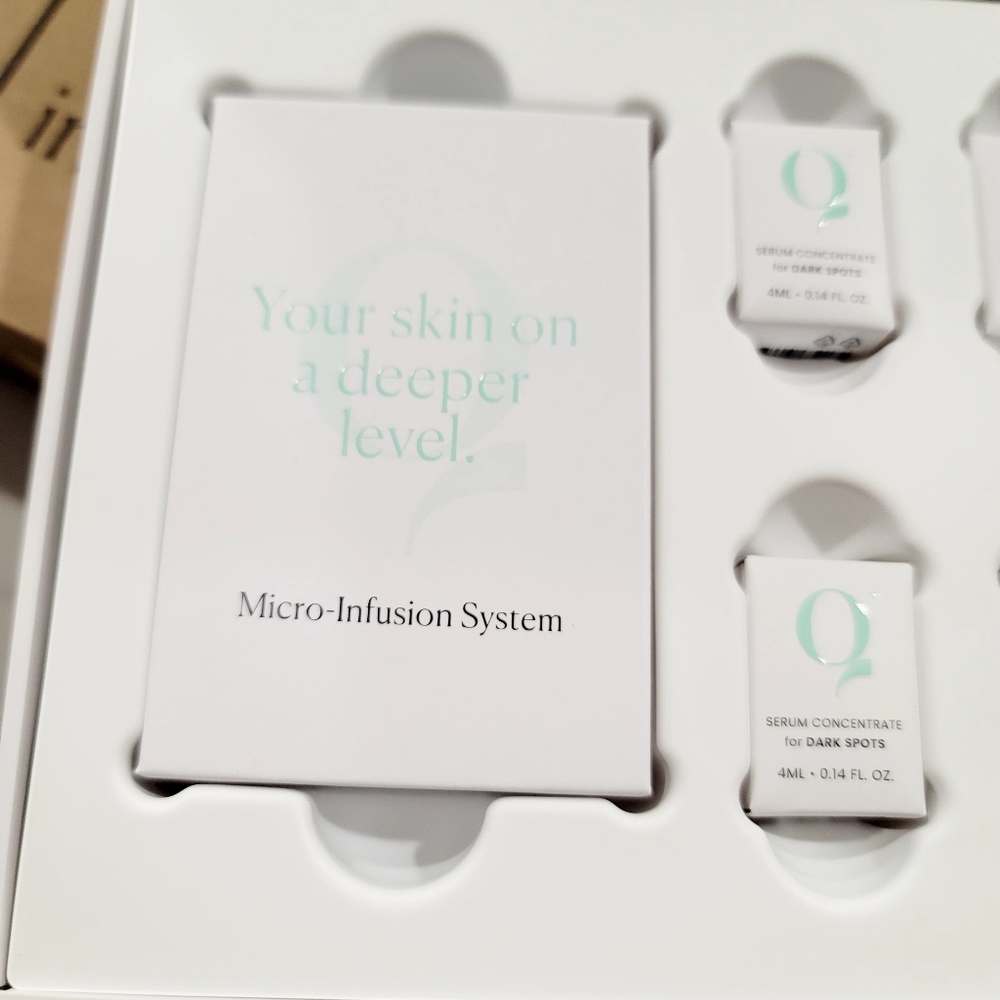 New Qure Skincare Micro-Infusion System 2 Month Supply Dark Spots Glass Skin - Picture 5 of 17